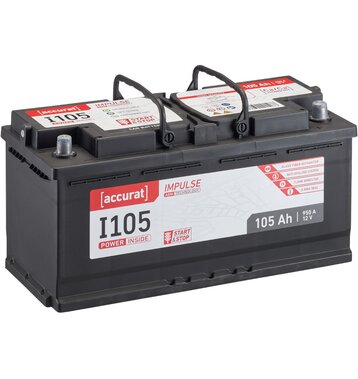 Accurat Impulse I105 Autobatterie 105Ah AGM Start-Stop