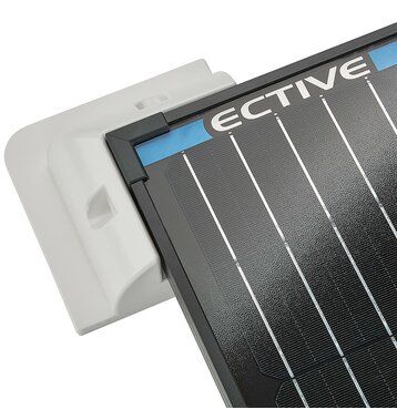 ECTIVE 4-teilige Solarmodulhalterung Eckprofile aus Kunststoff (wei)