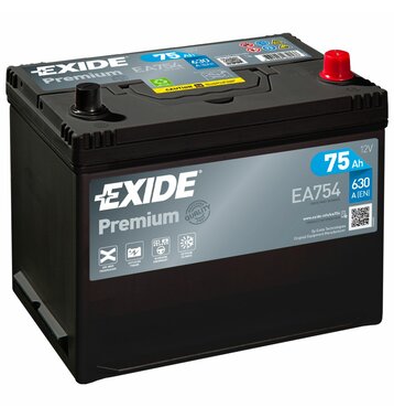 Exide EA754 Premium 75Ah Autobatterie
