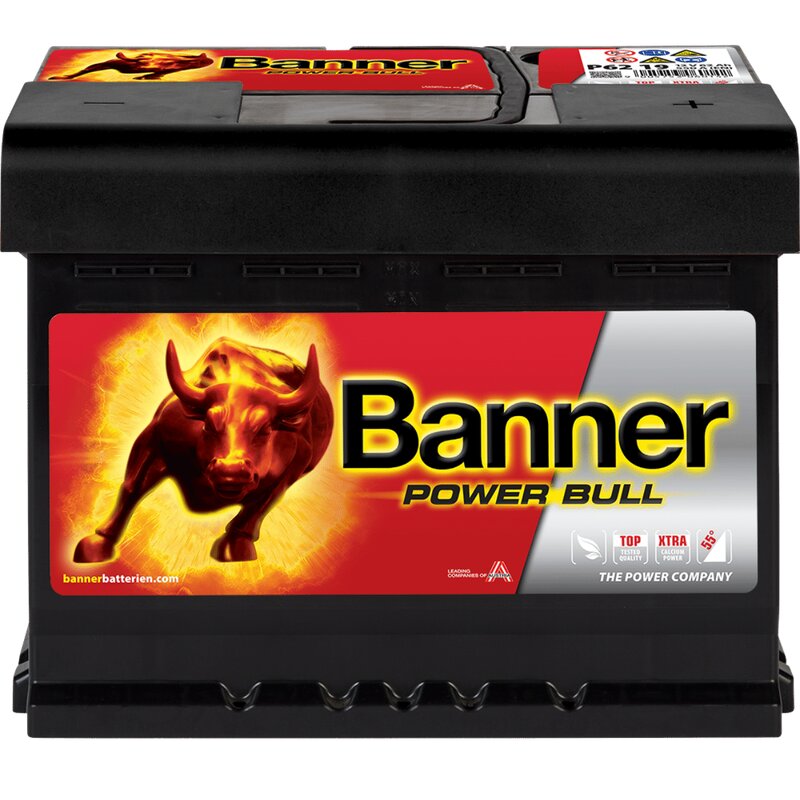 Banner P6219 Power Bull 12V/62Ah Autobatterie
