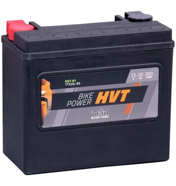 Intact Bike-Power HVT Motorradbatterie HVT-01 20Ah  (DIN 82000) YTX20L-BS 65989-97A