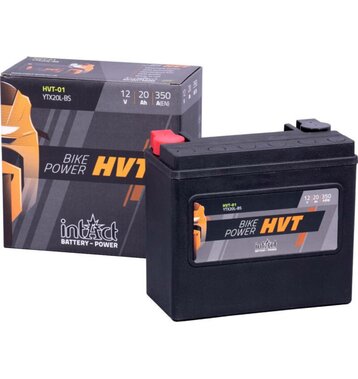 Intact Bike-Power HVT Motorradbatterie HVT-01 20Ah  (DIN 82000) YTX20L-BS 65989-97A