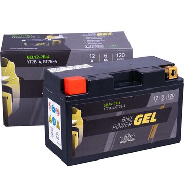 Intact Bike-Power GEL Motorradbatterie GEL12-7B-4 6Ah (DIN 50719) YT7B-BS, YT7B-4