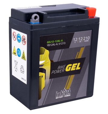 Intact Bike-Power GEL Motorradbatterie GEL12-12AL-A 12Ah (DIN 51213) YB12AL-A