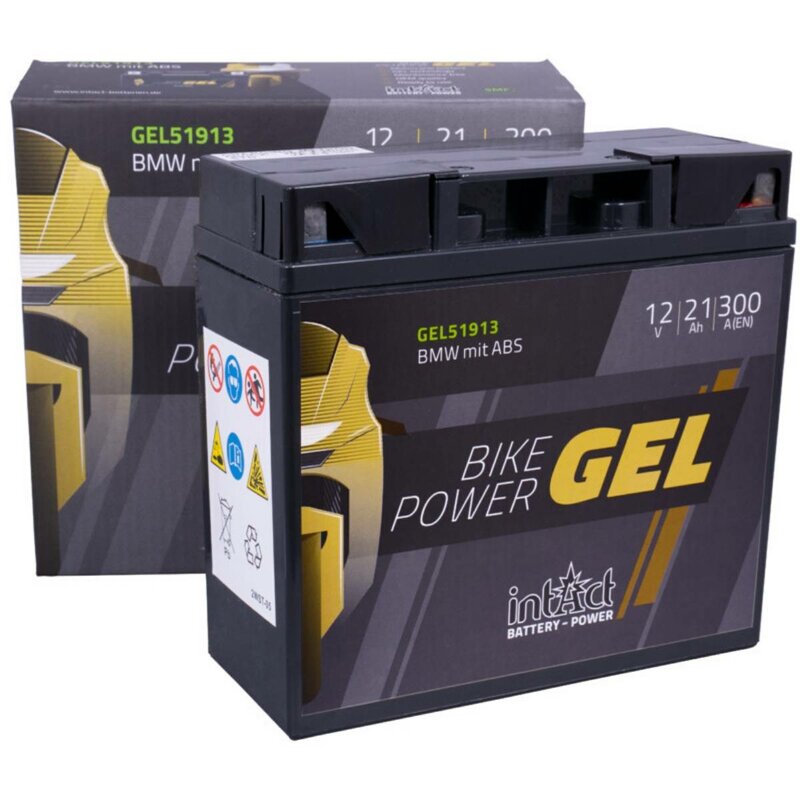 Gel Batterie, Intact Gel Power,12v 21AH, Wüdo motorrad