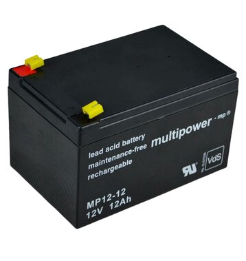 multipower MP12-12 12V 12Ah Bleiakku mit VdS-Zertifizierung