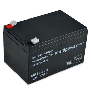 multipower MP12-12B 12V 12Ah Bleiakku mit VdS-Zertifizierung