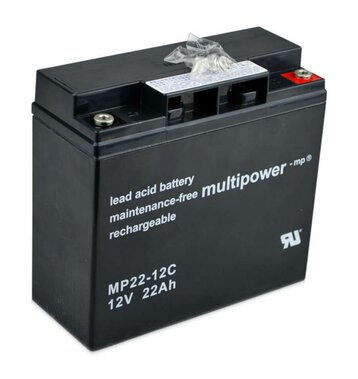 multipower MP22-12C 12V 22Ah Bleiakku Zyklentyp