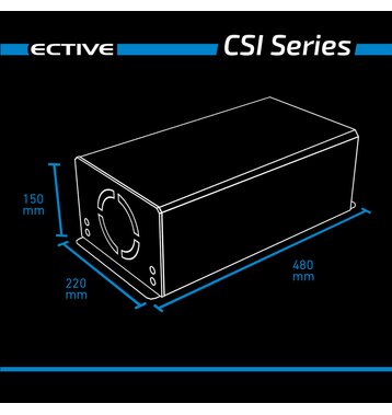 ECTIVE CSI 30 3000W/24V Sinus-Wechselrichter mit Ladegerät, NVS- und USV-Funktion