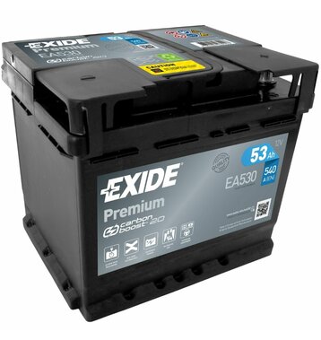 Exide EA530 Premium Carbon Boost 53Ah Autobatterie