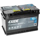 Exide EA722 Premium Carbon Boost 72Ah Autobatterie