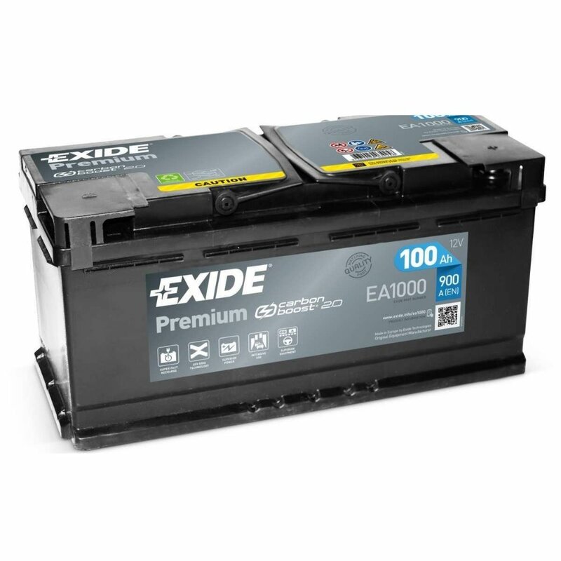 Exide EA1000 Premium Carbon Boost Autobatterie