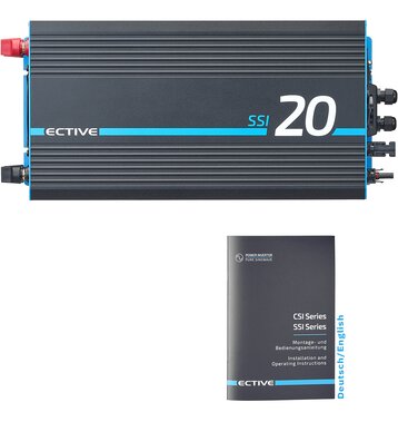 ECTIVE SSI 20 2000W/12V Sinus-Wechselrichter mit MPPT-Laderegler, Ladegerät, NVS- und USV-Funktion