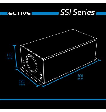 ECTIVE SSI 20 2000W/24V Sinus-Wechselrichter mit MPPT-Laderegler, Ladegerät, NVS- und USV-Funktion