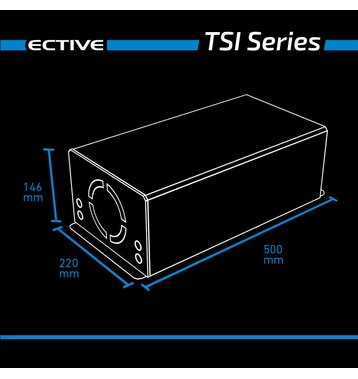 ECTIVE TSI 30 3000W/12V Sinus-Wechselrichter mit NVS- und USV-Funktion