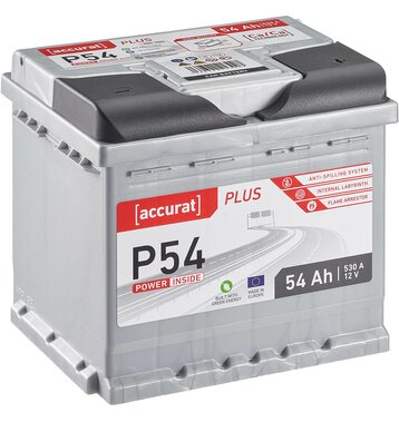 Accurat Plus P54 Autobatterie 54Ah