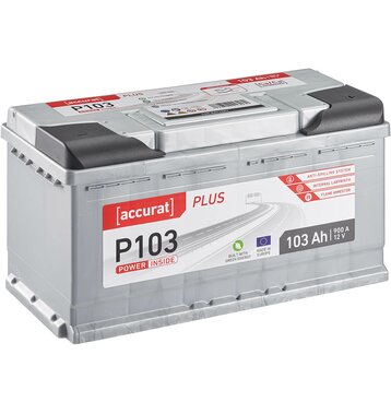 Accurat Plus P103 Autobatterie 103Ah