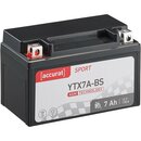 Accurat Sport AGM YTX7A-BS Motorradbatterie 7Ah 12V (DIN...