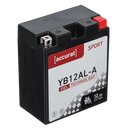 Accurat Sport GEL YB12AL-A Motorradbatterie 12Ah 12V (DIN 51213) YG12AL-A...