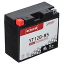 Accurat Sport GEL YT12B-BS Motorradbatterie 10Ah 12V (DIN 51015) YT12B-4...