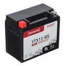 Accurat Sport GEL YTX12-BS Motorradbatterie 12Ah 12V (DIN...