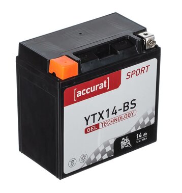 Accurat Sport GEL YTX14-BS Motorradbatterie 14Ah 12V