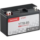 Accurat Sport AGM YT7B-BS Motorradbatterie 7Ah 12V (DIN 50719)