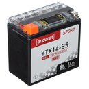 Accurat Sport GEL LCD YTX14-BS Motorradbatterie 12Ah 12V...