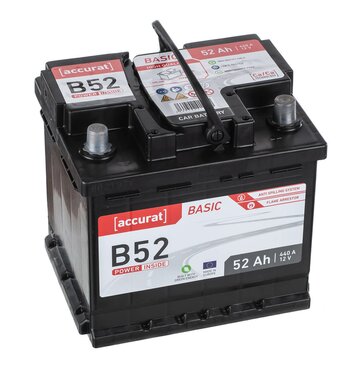 Accurat Basic B52 Autobatterie 52Ah