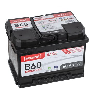 Accurat Basic B60 Autobatterie 60Ah