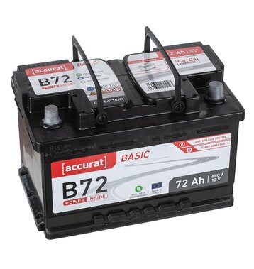 Accurat Basic B72 Autobatterie 72Ah