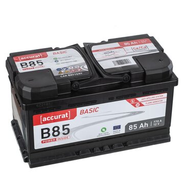 Accurat Basic B85 Autobatterie 85Ah