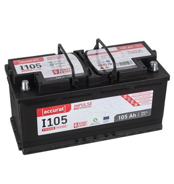 Accurat Impulse I105 Autobatterie 105Ah AGM Start-Stop