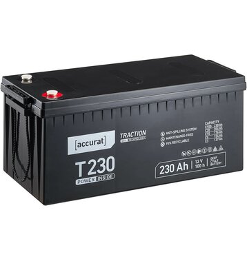 Accurat Traction T230 12V GEL Versorgungsbatterie 230Ah
