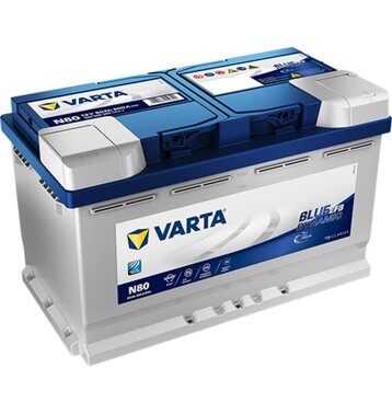 VARTA N80 Blue Dynamic EFB 580 500 080 Autobatterie 80Ah