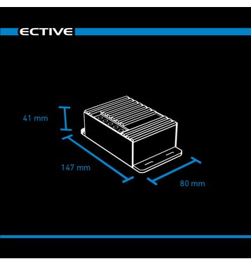 ECTIVE DSC 25 MPPT Dual Solar-Laderegler für zwei 12V Batterien 350Wp 50V 25A