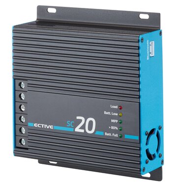 ECTIVE SC 20 MPPT Solar-Laderegler für 12/24V Versorgungsbatterien 240Wp/480Wp 50V 20A