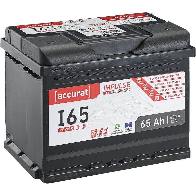 Accurat Impulse I65 Autobatterie 65Ah EFB
