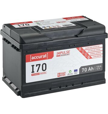 Accurat Impulse I70 Autobatterie 70Ah EFB Start-Stop