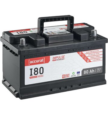Accurat Impulse I80 Autobatterie 80Ah EFB Start-Stop