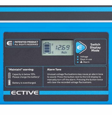 ECTIVE DC 45S GEL Deep Cycle mit LCD-Anzeige 45Ah Versorgungsbatterie