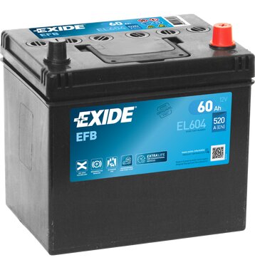 Exide EL604 12V EFB Autobatterie 60Ah