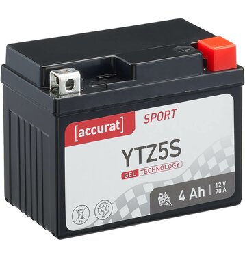 Accurat Sport GEL YTZ5S Motorradbatterie 4Ah 12V