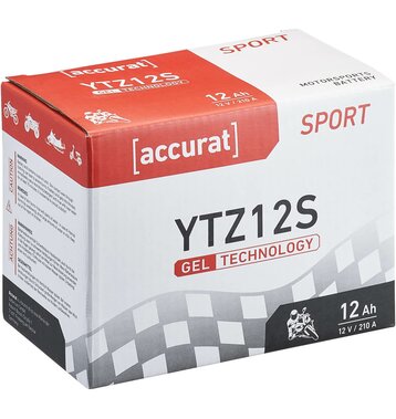 Accurat Sport GEL YTZ12S Motorradbatterie 12Ah 12V