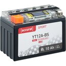 Accurat Sport GEL LCD YT12A-BS Motorradbatterie 10Ah 12V