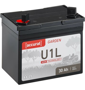 Accurat Garden U1L AGM 12V Rasentraktor-Batterie 30Ah