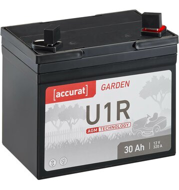 Accurat Garden U1R AGM 12V Rasentraktor-Batterie 30Ah