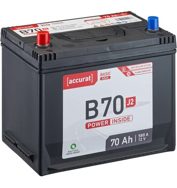 Accurat Basic Asia B70 J2 Autobatterie 70Ah