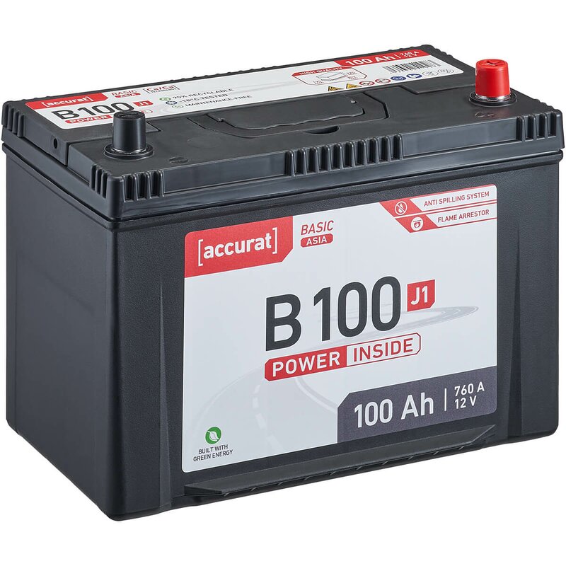 Accurat Basic B100 J1 Autobatterie 100Ah