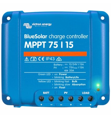 Victron BlueSolar MPPT 75/15 Solarladeregler 12V/24V 15A